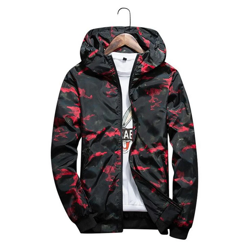 Iggy 2018 новая камуфляжная куртка Для мужчин плюс Размеры Camo ветровка с капюшоном