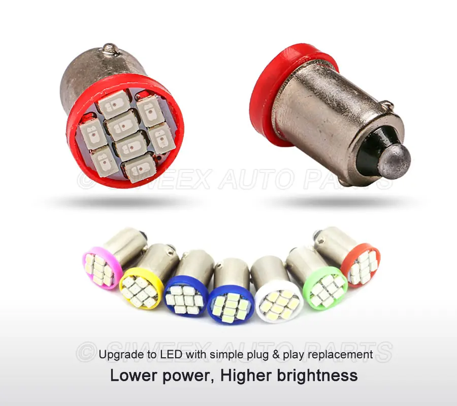 10X BA9S T4W 8SMD 3020 светодиодные лампы 1206 для салона автомобиля источник света