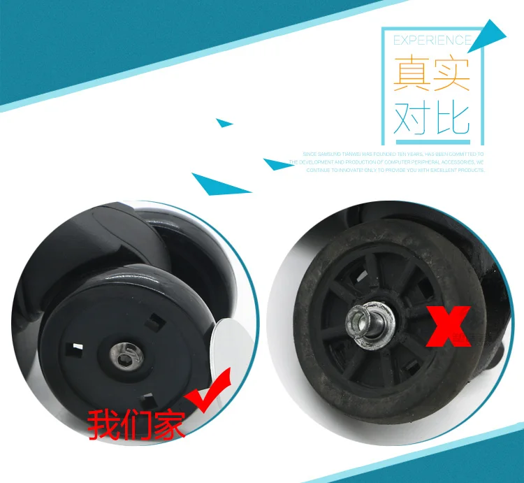 High Quality Replacement Luggage Suitcase 360 Spinner Wheels for Any Bags Travel Trolley Repair Parts W127 | Багаж и сумки