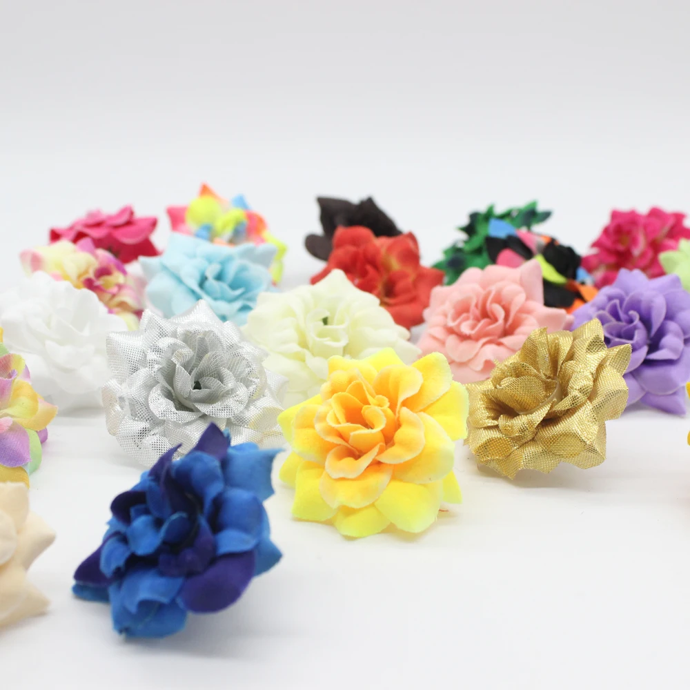 100 шт. искусственные шелковые головки розы 1 77 дюйма | Дом и сад