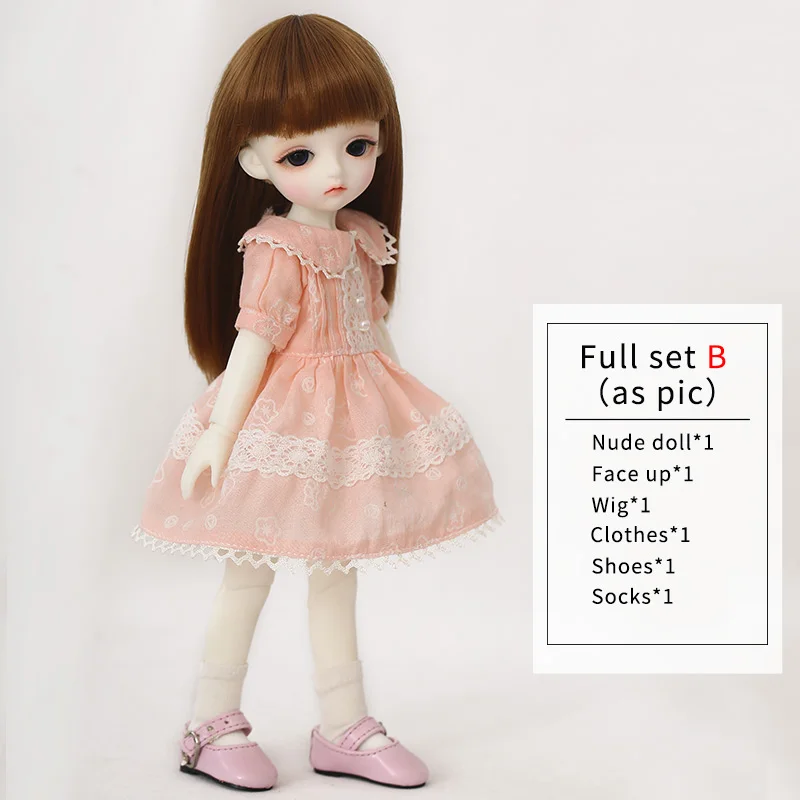Full set B aspic LinaChouchou Chloe fullset siut 1/6 BJD SD кукла модель для мальчиков или девочек Oueneifs yosd napi luts littlefee Игрушки для девочек на день рождения Рождество - Цвет: Full set B aspic