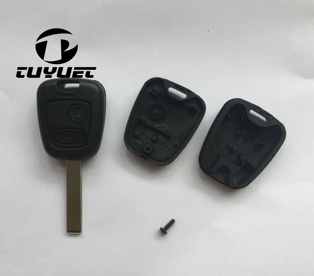 Чехол для автомобильного ключа Citroen C2/C3/C4 с 2 кнопками|key button|car key shell caseshell replacement |