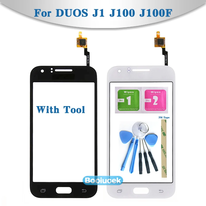

High Quality 4.3" For Samsung Galaxy DUOS J1 J100 J100F J100H Touch Screen Digitizer Sensor Outer Glass Lens Panel Black White