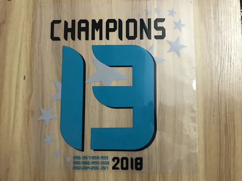 2017 2018 сезон футбольный клуб печать 13 Чемпионов наклейки футболиста штамповка
