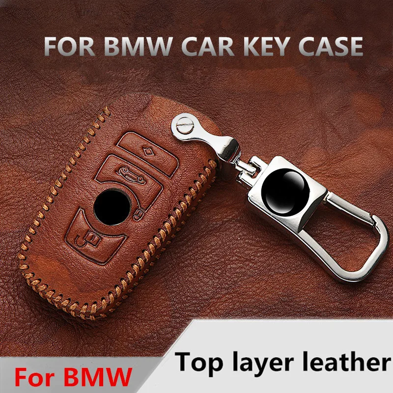 Чехол для автомобильного ключа из натуральной кожи BMW F30 E90 E88 E86 E93 E87F10 F15 M3 M1 2 3 5