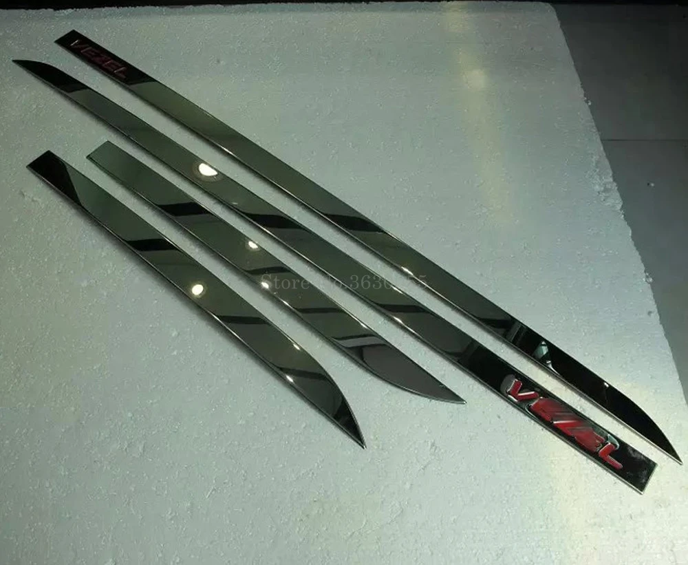 Для Honda HR V Vezel 2013 2017 из нержавеющей стали фоторамка stick strip Streamer mould 4
