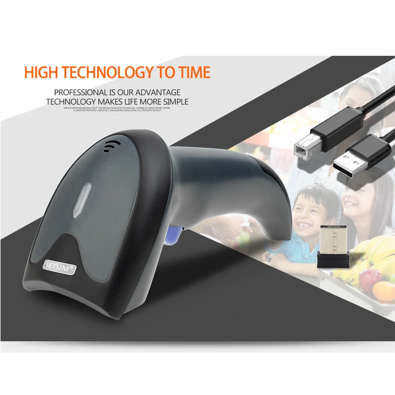 Сканер штрих кода NETUM W6 2 4 ГГц USB 2000 мАч|bar code reader|wireless barcode scannerwireless |