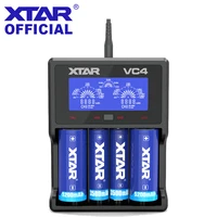 xtar battery charger vc4s vc2 vc4 vc2s vc8 18650 charger for 14650 18350 18490 18500 18700 26650 22650 20700 21700 18650 battery
