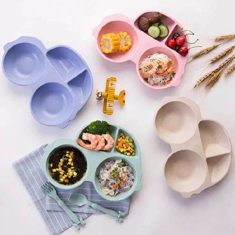 Детская посуда для кормления мультяшный кролик детские блюда наборы обеденной