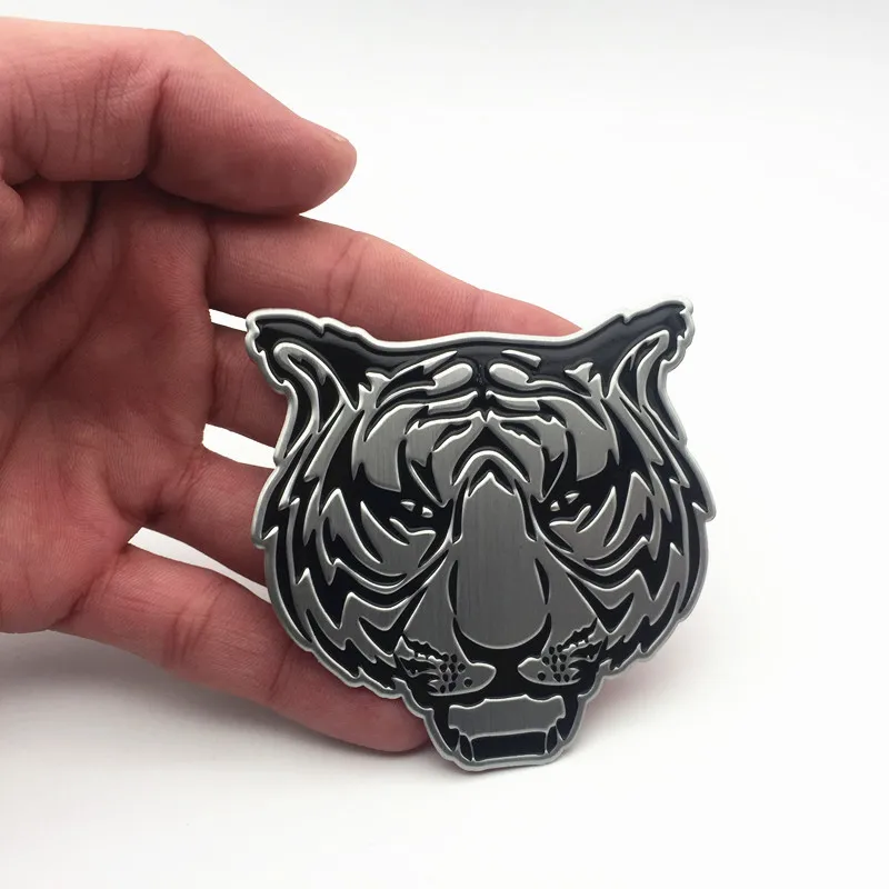 

FDIK Car Decoration Animal Stickers Logo Metal 3D TIGER HEAD Aluminium Emblem Badge Decal Auto Auto Styling Motorcycle
