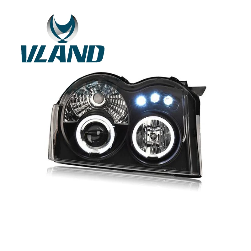 VLAND завод для автомобильных фар Grand Cherokee 2005 2008 светодиодные фары ксеноновые линзы