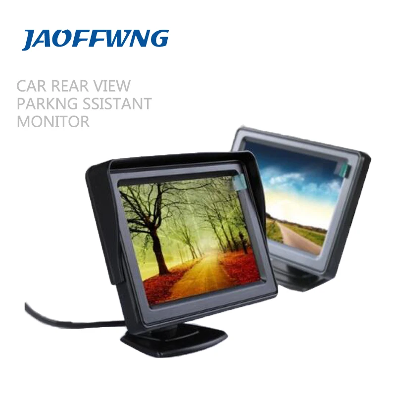 

High resolution 4.3" Color TFT LCD Car Rearview Mirror Monitor 4.3 inch 16:9 screen DC 12V car Monitor for DVD Camera VCR