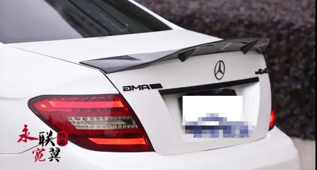Спойлер для Benz c class W204 R STYLE 4-дверный седан C63 C180 C200 C260 задний спойлер из