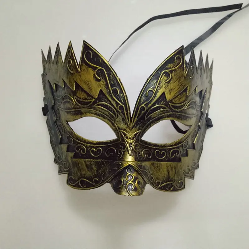 Танцевальная Маска на Хэллоуин Античная бронзовая маска резные антикварные