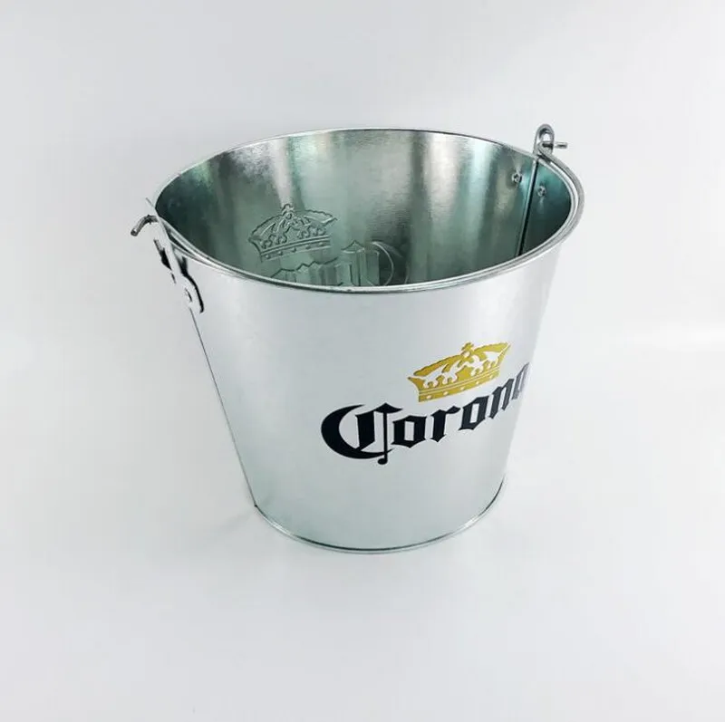 Цинковое железо портативное герметичное ведро для льда пива 5 литров железные