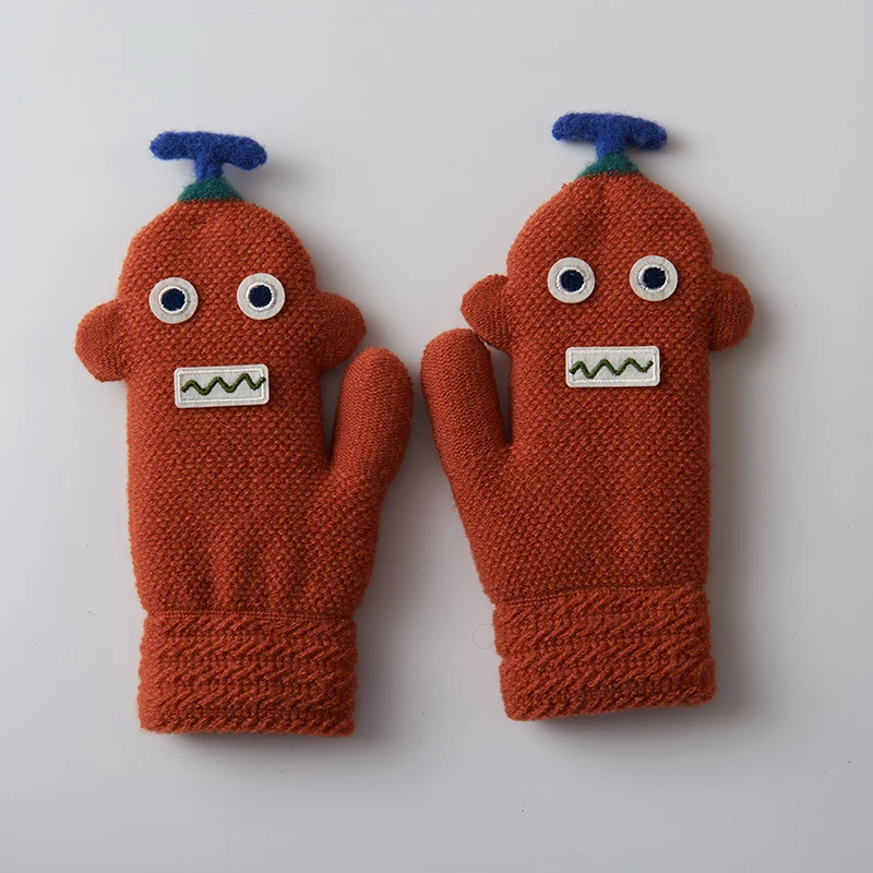 Детские перчатки для детского сада на возраст от 3 до 6 лет теплые и толстые зимние