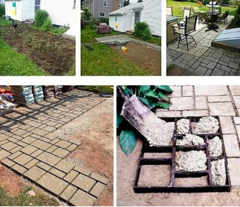 51 см большой сад DIY Пластиковая форма для изготовления дорожек дорожная плитка