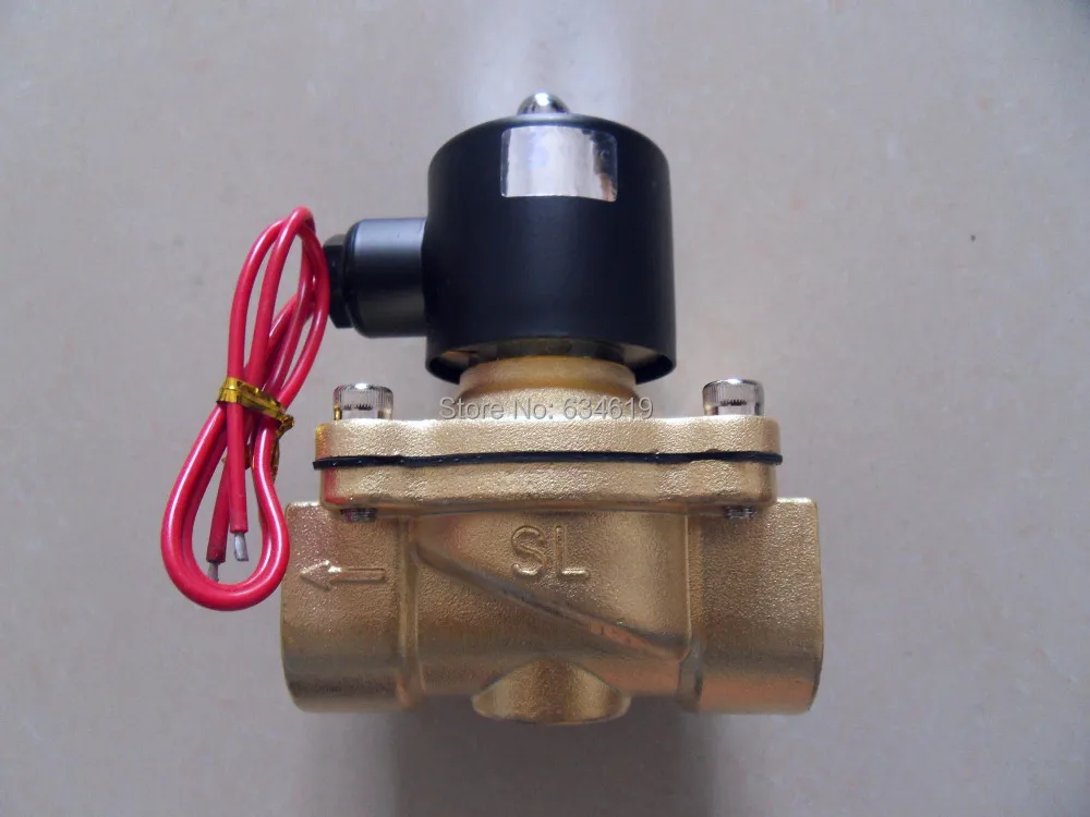 

1-дюймовый Электрический латунный газовый электромагнитный клапан LPG/NG, нормально закрытый пневматический клапан, 2-ходовой клапан