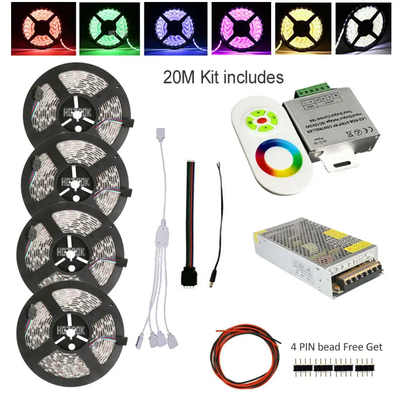 AC 220V RGB светодиодный контроллер 24/44-клавишный пульт ИК RF сенсорный пульт дистанционного управления Беспроводной для высокого напряжения Светодиодные ленты светильник веревка светильник ing