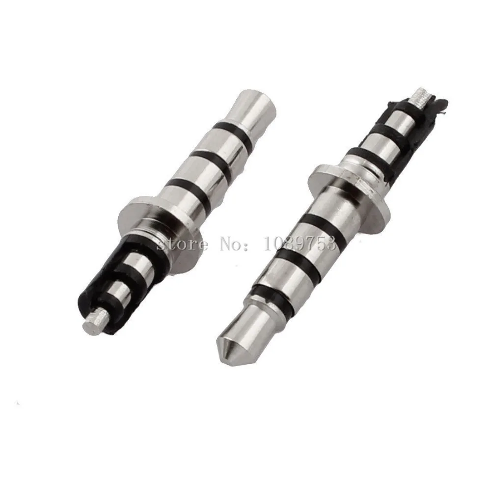 3 5 мм 4 полюса штекер Ремонт аудио разъем для наушников паяльный Разъем Черный 50