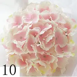 10-XinFen-10PCS 10 шт./12 видов цветов 20 см большая Гортензия голова искусственный цветок Цветочная декоративная стена стол цветок декоративный цветок для дома DIY свадебная стена - Цвет: 10-XinFen-10PCS