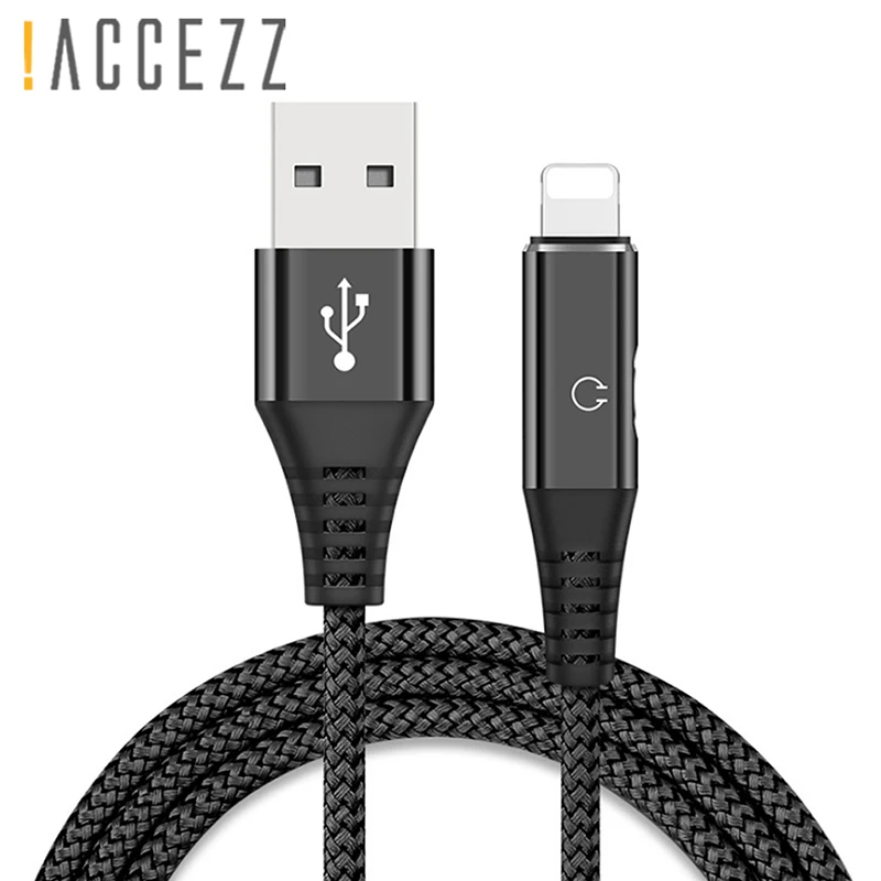 ! ACCEZZ Aux аудио кабель адаптер для наушников телефон 8 Pin iphone USB зарядное устройство