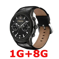 LEM5 Finow X5 ОЗУ 2 ГБ+ ПЗУ 16 Гб Bluetooth спортивные Смарт-часы монитор сердечного ритма фитнес-трекер здоровье Смарт-часы для Android - Цвет: FINOW Black