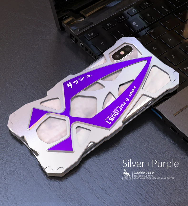 LUPHIE Крышка корпуса ля iPhone X Роскошный Жесткий металлический алюминиевый каркас тонкий противоударный армированный чехол для телефона для iPhone X задняя крышка Hoesje