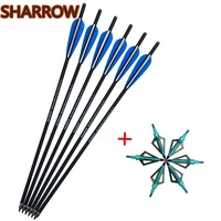 6pcs 18 20 22 crossbow bolts arrowsarchery arrowheads replaceable broadheads 100gr for outdoor sports shooting accessories