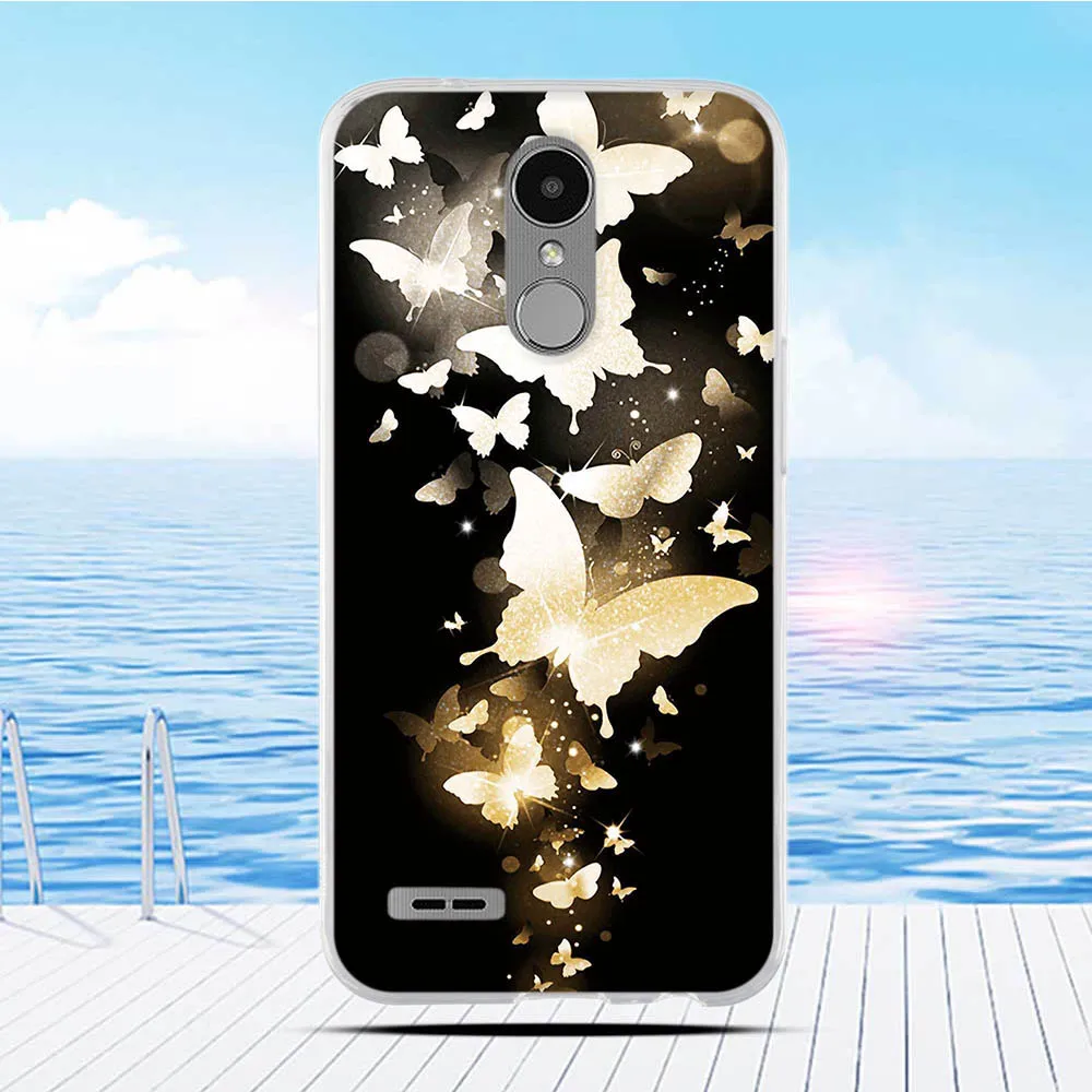 For LG K10 2017 LV5 Case Cartoon Printing Pattern Back Cover Soft Silicone Coque Capa Funda for X400 M250 M250N | Мобильные телефоны