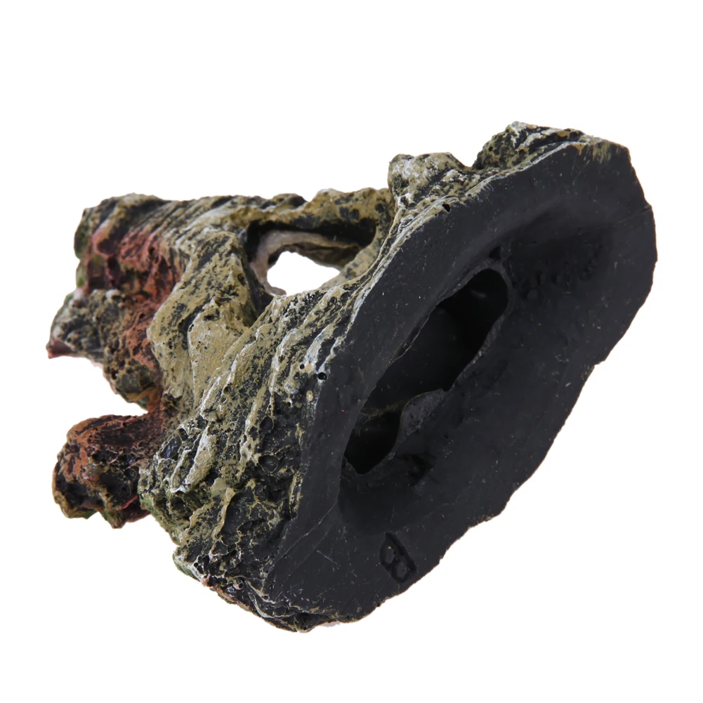 Аквариум с видом на горы Rockery прячущаяся пещера дерево аквариумное украшение