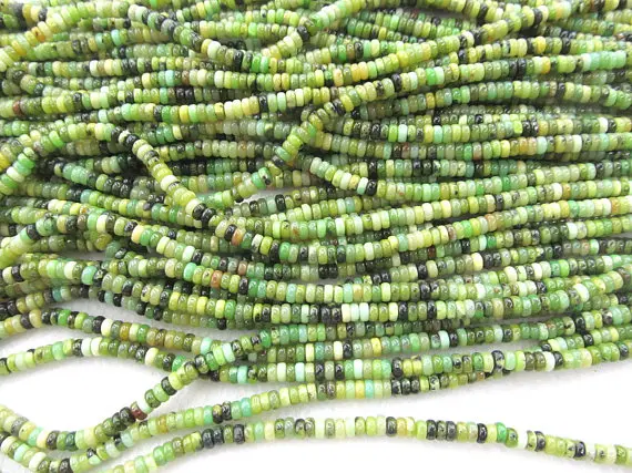 2 пряди драгоценных камней Chrysoprase 3 10 мм натуральный rondelle abacus heishi Австралийский
