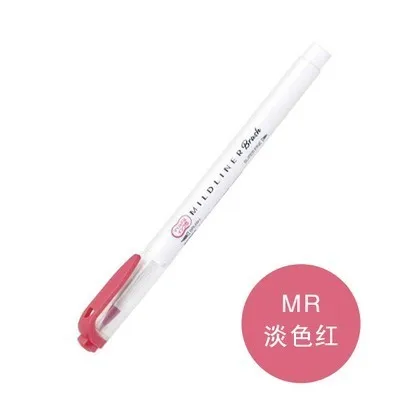 WFT8 MR 1 шт. японская Зебра mildliner цвет WFT8 Кисть ручка креативное моделирование двуглавый маркер ручка пуля школьные принадлежности кавайи - Цвет: WFT8 MR