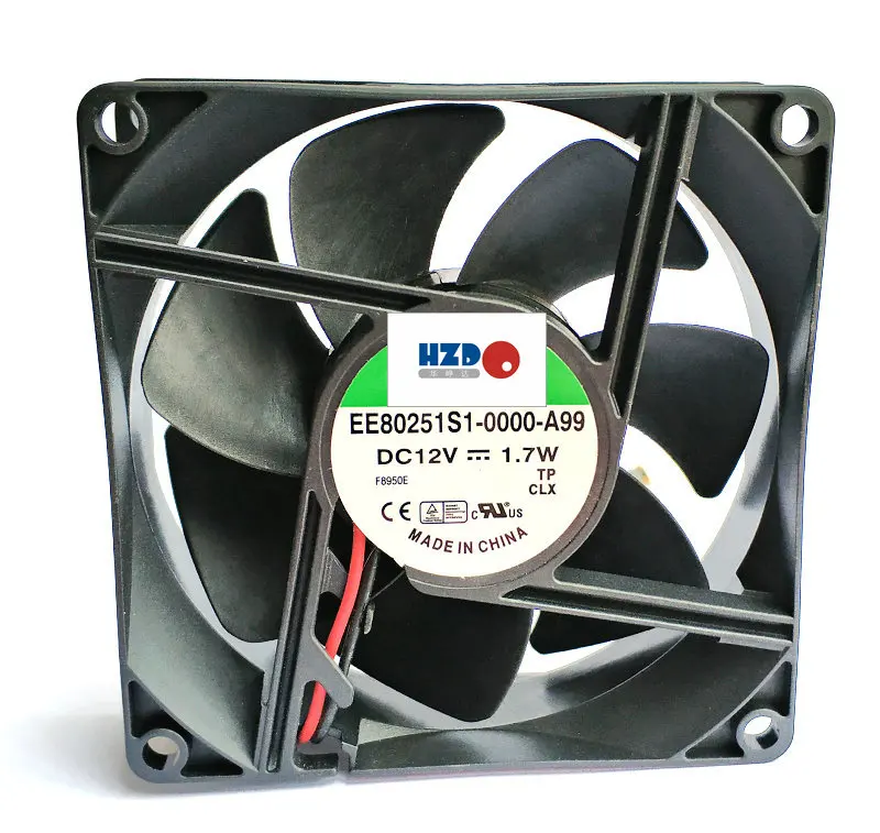 ME80251V1 000C A99 EE80251S1 0000 PF80251B3 KD1208PTB1 Вентилятор охлаждения 80*80*25 мм HZDO|cooling fan|original sunone8cm