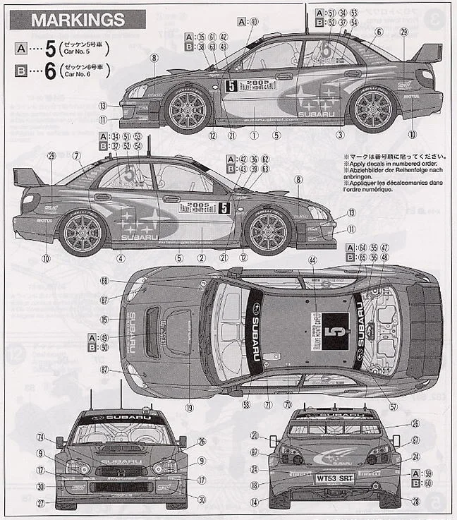 1/24 Subaru Imparez WRC Monte Carlo 2005 24281|wrc|wrc subaruwrc 5 |