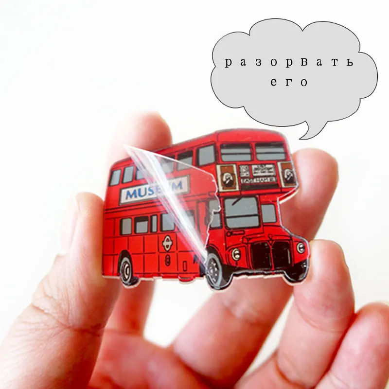 1 шт. акриловые нашивки на рюкзаке декоративные броши в виде мультяшных