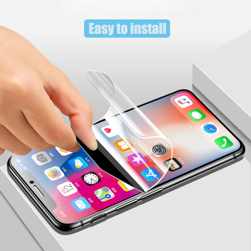 BFOLLOW 4D мягкий экран протектор для iPhone 7 8/7 Plus 8 Plus/X спереди плёнки Аврора назад