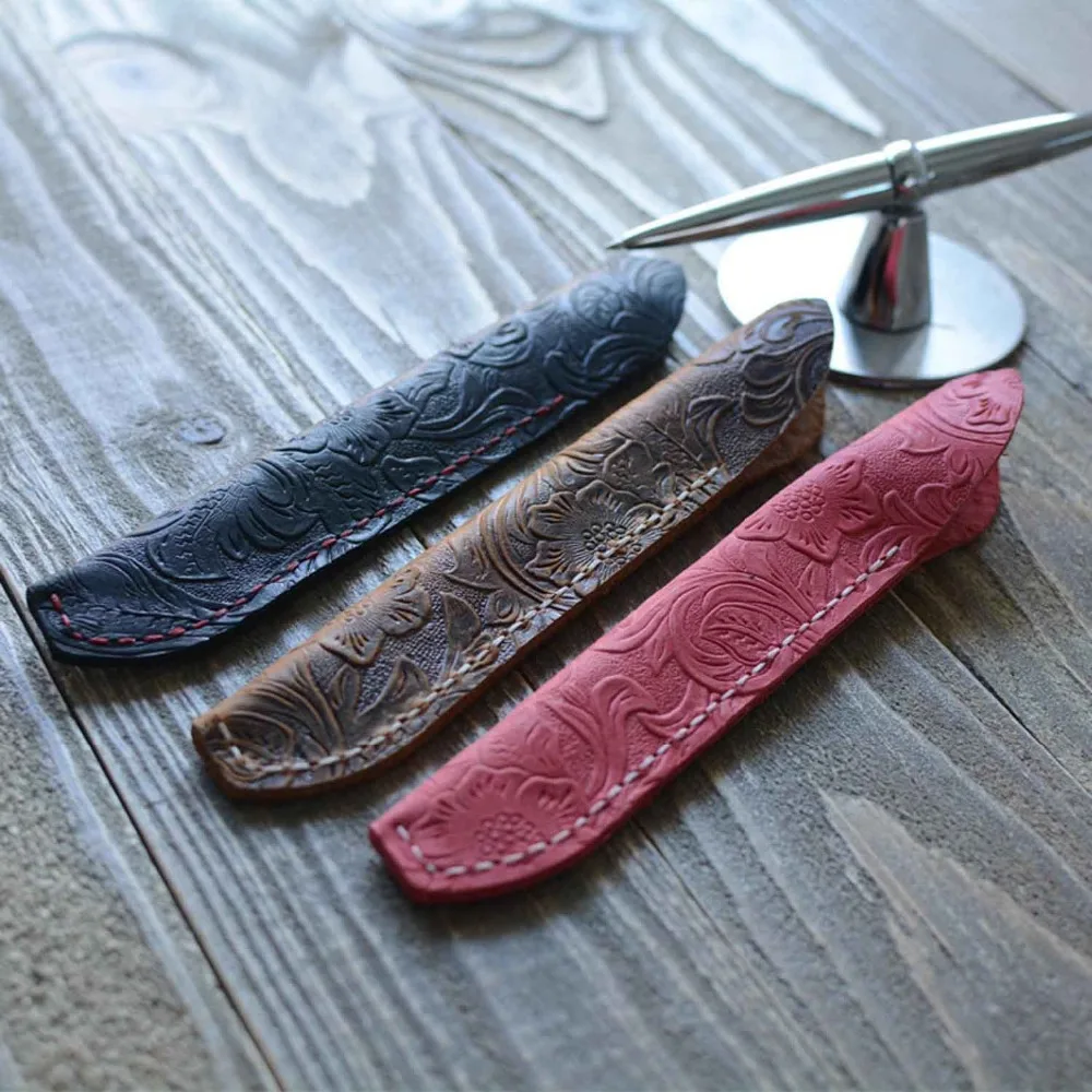 Винтажный держатель для карандашей из воловьей кожи шариковая ручка ручной