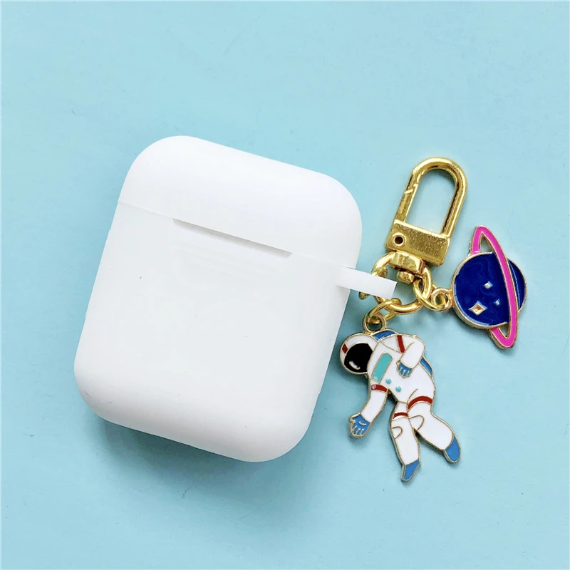 Симпатичный чехол для беспроводных наушников с астронавтом и Bluetooth Apple AirPods