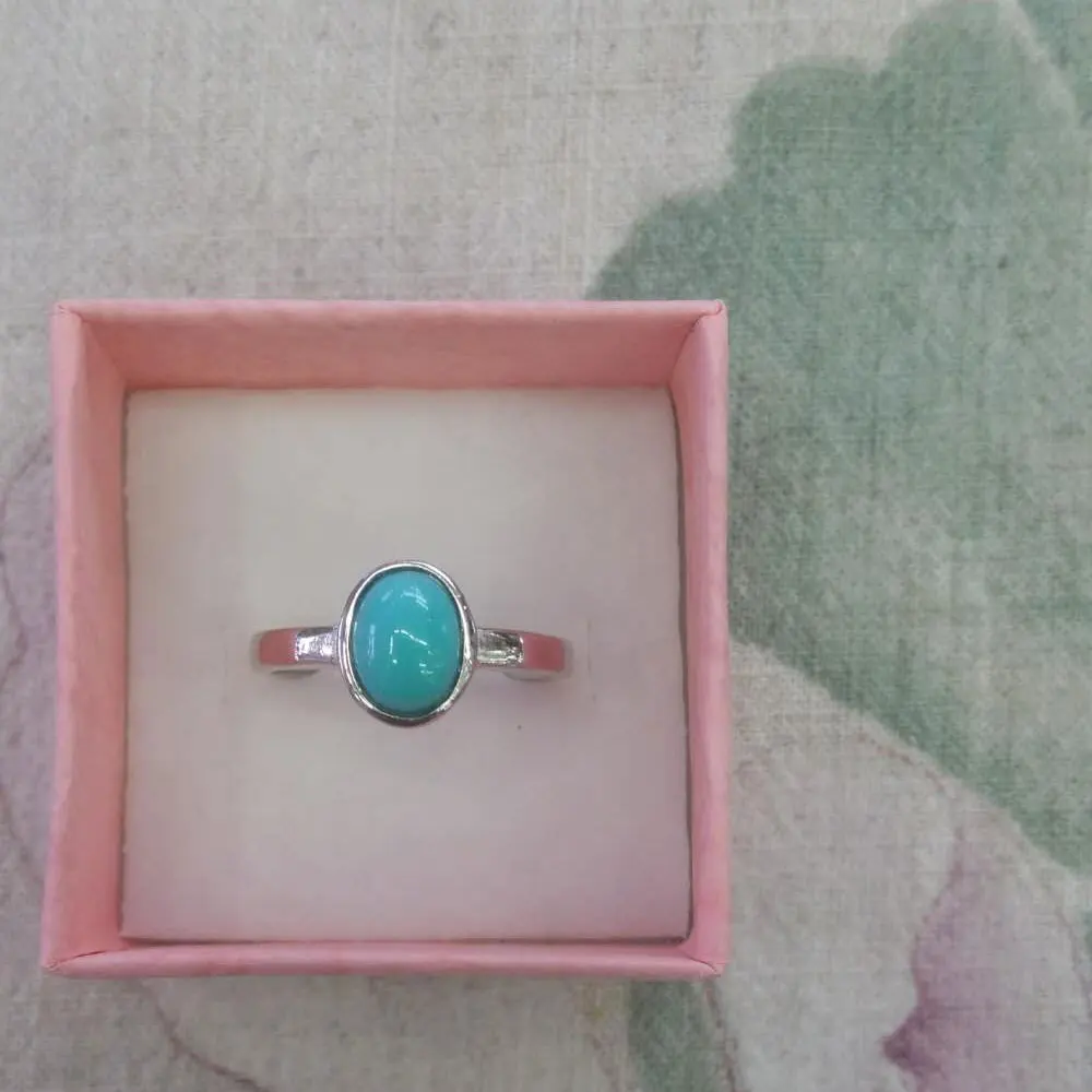 RADHORSE 925 Серебряные кольца для Для женщин Fine Jewelry бирюзовый в сдержанном стиле