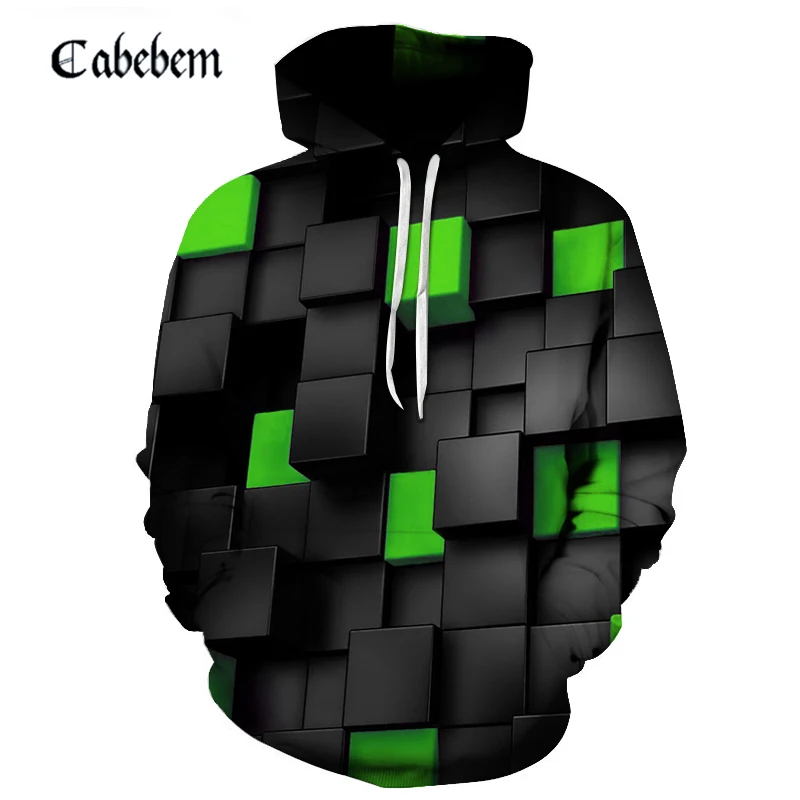 Модная новинка, Мужская толстовка, 3D крутая клетчатая Толстовка со стразами для мужчин/женщин, повседневный стиль Harajuku, тонкая спортивная одежда, мужская брендовая толстовка с капюшоном