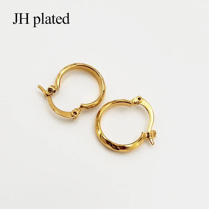 JHplated Арабская Мода 24K серьги-кольца для женщин/девушек золотого цвета ювелирные изделия Ближний Восток Африка Эфиопский лучшие подарки Вечерние