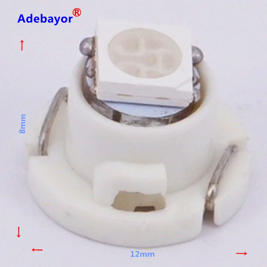 30 x T4.7 Калибр диаметром 12 мм 5050 1 SMD Клин 3528 Светодиодный ная лампа Автомобильный
