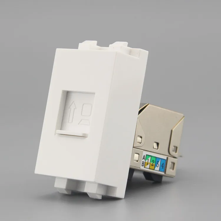 SeTo 128 Type RJ45 Network Cat6 Module Shield Connector Keystone For Wall Plate Socket | Обустройство дома