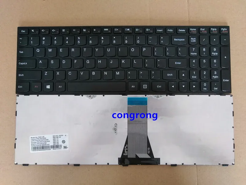 US клавиатура для ноутбука Lenovo G50 Z50 B50 30 70 80 70AT Z70 черный английский Клавиатура