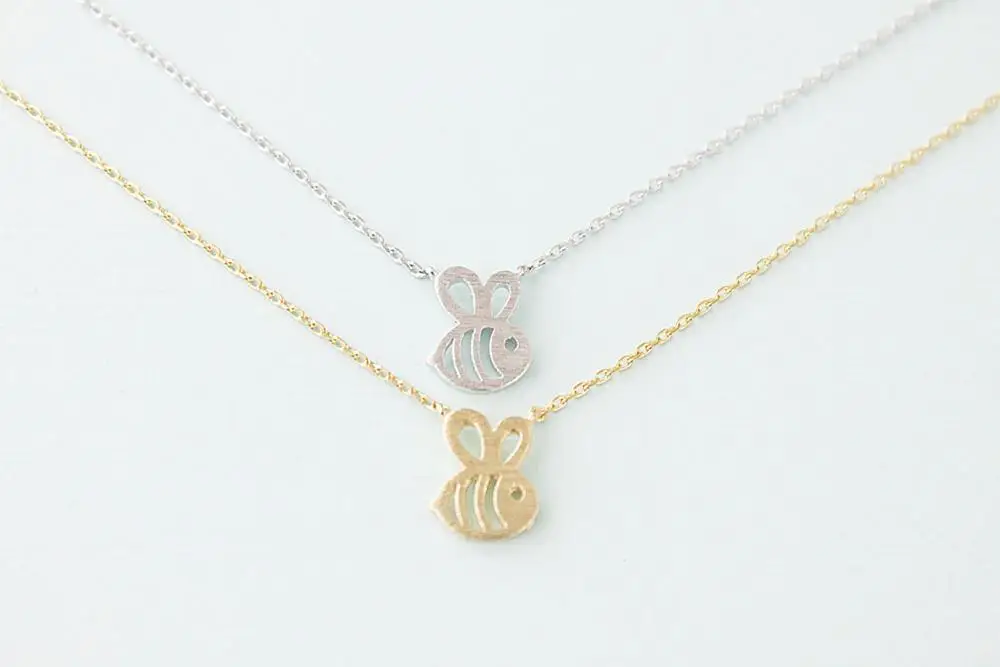 Изящный простой дизайн повседневный супер милый кулон в виде девушки пчелы