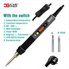 Термостат CXG Staiton C9, наконечник для паяльника, ЖК-цифровой дисплей, Электрические паяльники, европейская вилка, A326, нагревательная руда