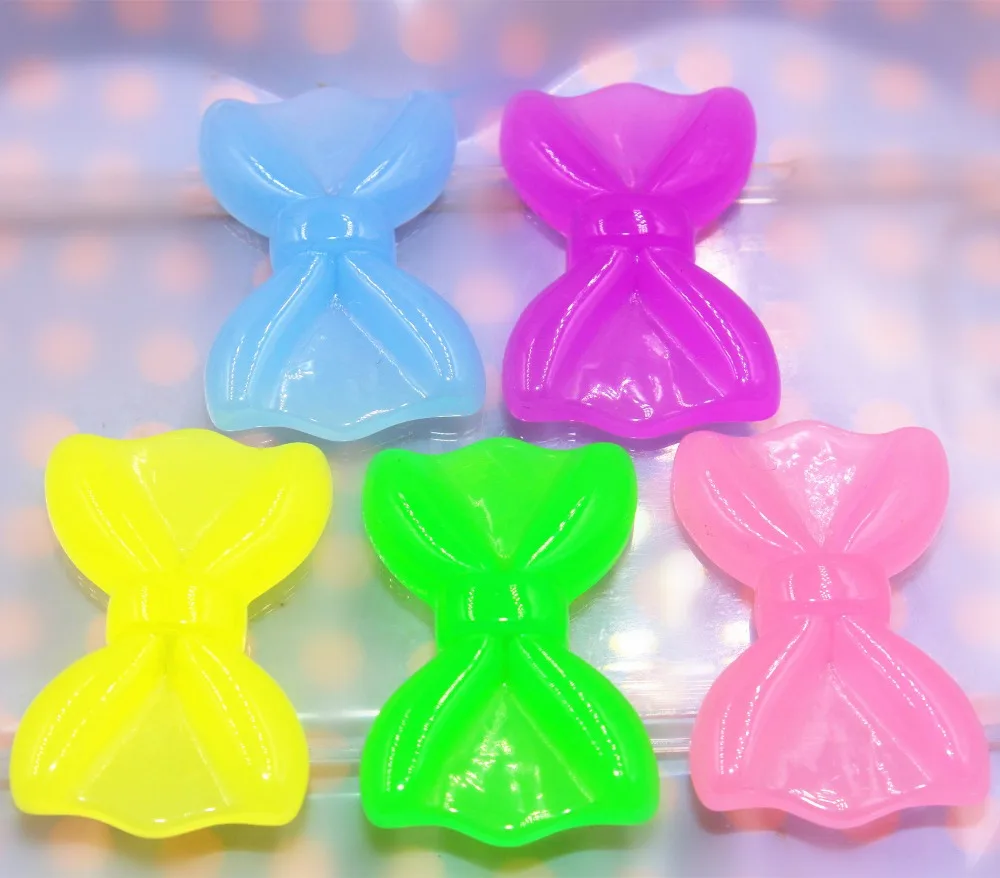 

5pcs/lot flat back resin Bow tie DIY resin cabochons accessories about44*28mm