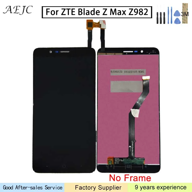 Для ZTE Blade Z Max Z982 ЖК-дисплей + сенсорный экран дигитайзер панель Стекло сборка