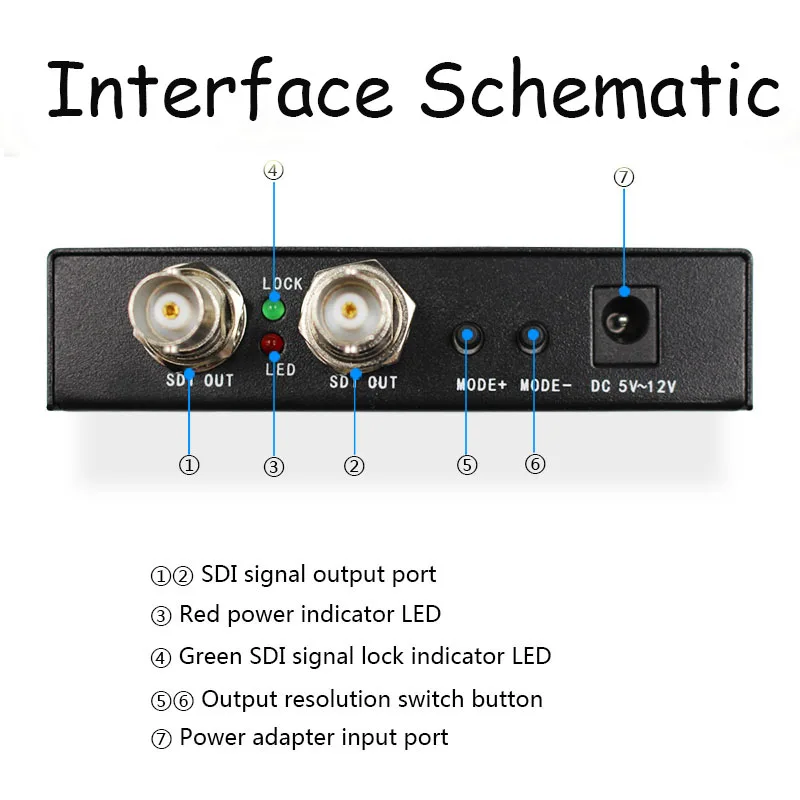 2 шт. HDMI в SDI конвертер высокой четкости Поддержка 3G и HD SD SDI|Кабели HDMI| |